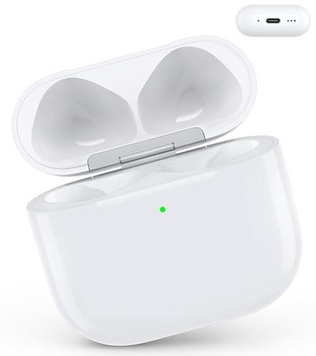 Wireless Charging Case Compatible with AirPods 4 (USB-C Port) | Replacement Case with Bluetooth Pairing Sync Button, Earbuds Not Included