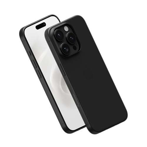 PEEL Super Thin Case for iPhone 16 Pro (Transparent Black) | Sleek, Minimalist Design, Branding-Free, Ultra Slim, Protects & Showcases Your Device - color: Black, size: iPhone 16 Pro