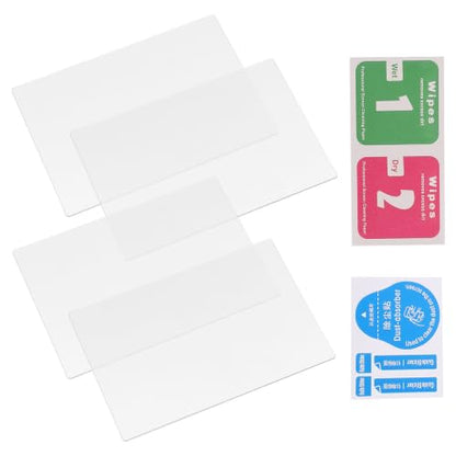 ULTECHNOVO 4pcs Anti-scratch Tempered Glass Screen Protectors for HD Camera Cover with High-aluminum Arc Edge
