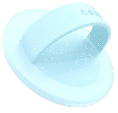 Anteel Magnetic Phone Grip, Liquid Silicone Comfy and Portable, Removable Finger Loop Ring Holder for iPhone, Compatible with Magsafe Magnetic Phone Loop, Patent Pending (Blue Glitter) - color: Blue Glitter