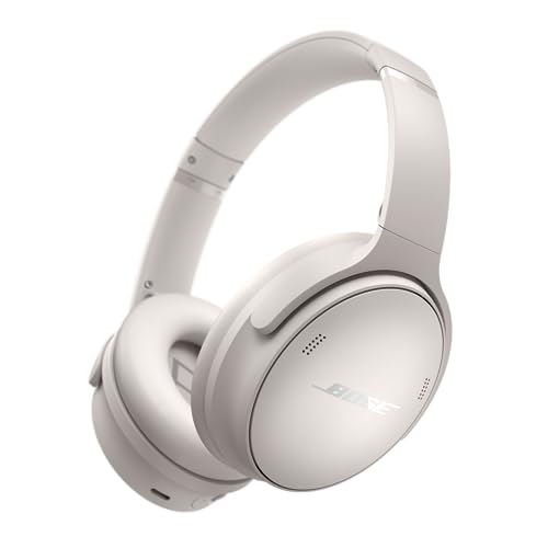 Bose QuietComfort Headphones - Wireless Bluetooth Headphones, Active Over Ear Noise Cancelling and Mic, USB-C Charging, Deep Bass, Up to 24 Hours of Playtime, White Smoke - color: White Smoke