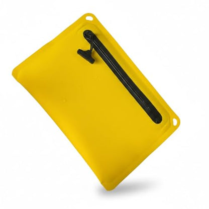 IPX8 Waterproof Tactical EDC Pouch - Large Phone + Passport + Wallet Compatible, Rugged Military-Style Dry Bag with Belt Loop & Attachment Grommets（Bright Yellow） - color: Bright Yellow