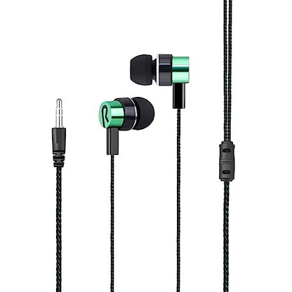 4 Pack Wired Earbuds 3.5MM 3 Pole Stereo Earphone in-Ear Headphone Without MIC 1Meter Braided Cord Headset for MP3 Cassette Recorder CD Player Music Phone Computer Laptop PC Tablet
