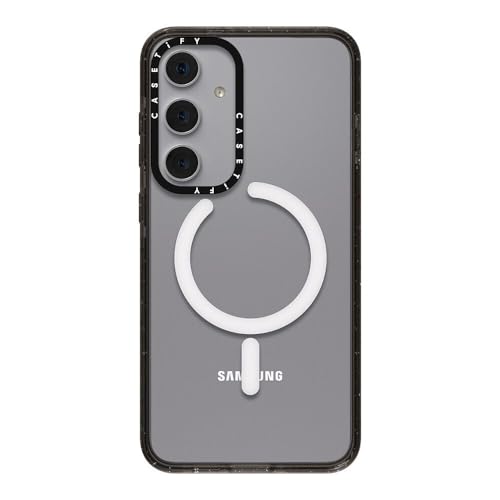 CASETiFY for Galaxy S24+ Case - Impact Magnetic Clear Black | Wireless charging and MagSafe compatible | 8.2 ft. 4x Military Grade Drop Protection | Black - color: Clear Black, size: Galaxy S24+ (6.7")