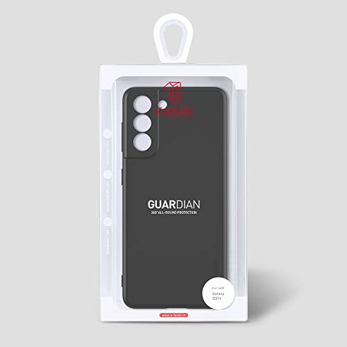 X-level for Samsung Galaxy S21+ Plus Case Super Thin Slim Fit Soft Flexible TPU [Guardian Series] Phone Back Cover Light Protective Matte Finish Coating for Samsung S21+ Plus-Camera Lens Updated - color: Black [Camera Protection Updated]