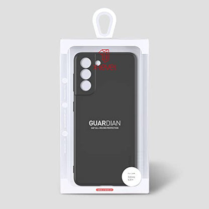 X-level for Samsung Galaxy S21+ Plus Case Super Thin Slim Fit Soft Flexible TPU [Guardian Series] Phone Back Cover Light Protective Matte Finish Coating for Samsung S21+ Plus-Camera Lens Updated - color: Black [Camera Protection Updated]