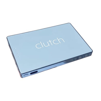 Clutch - Pro USB-C Portable Charger - Compatible with iPhone 15, 16, 17 & Android Devices - Power Bank Magnetic Battery - TSA Travel Approved - USB Rechargeable - Built-in Cable - 5000 mAh - 3.7oz - color: Baby Blue