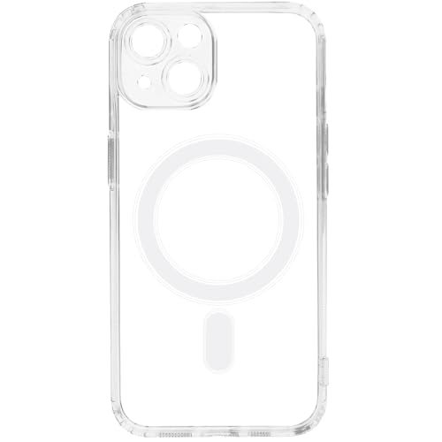 I&H for iPhone 15 6.1 inch Case Crystal Clear Non-Yellowing, Shockproof, Anti-Scratch, Transparent Hard Back Cover with Soft Bumper - size: For iPhone 15