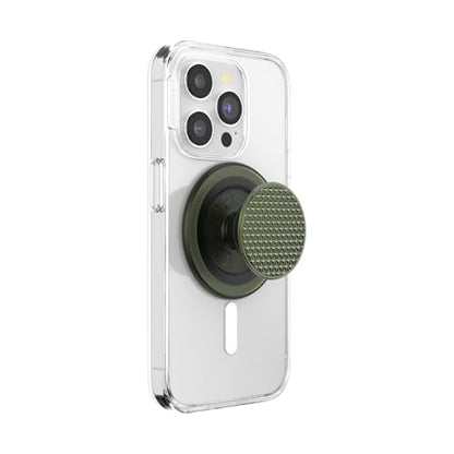 PopSockets Phone Grip for MagSafe, Magnetic Holder- Knurl Olive - color: Knurl Olive, style: MagSafe