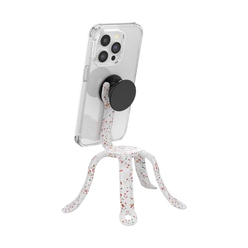PopSockets Flexible Phone Mount & Stand- Coconute Creme - color: Forest Shimmer Flower