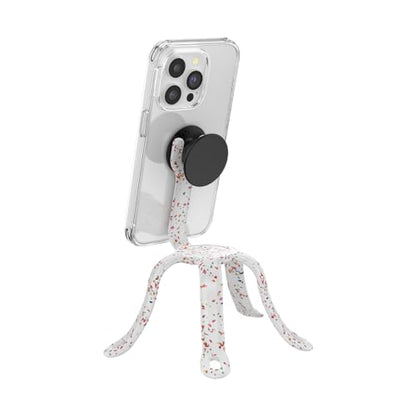 PopSockets Flexible Phone Mount & Stand- Coconute Creme - color: Forest Shimmer Flower