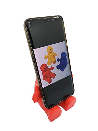 Cute Smile Face Phone Holder 3 Pack - Squeezable Stress Relief Desk Toy - style: 3 Pack