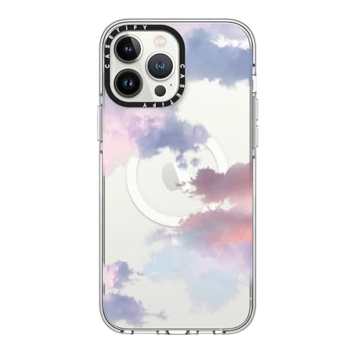 CASETiFY for iPhone 13 Pro Max Case - Impact Clear Compatible with MagSafe | Not Yellowing | 6.6 ft. 3x Military Grade Drop Protection | Clouds | Clear - color: Clouds, size: Iphone 13 Pro Max (6.7")