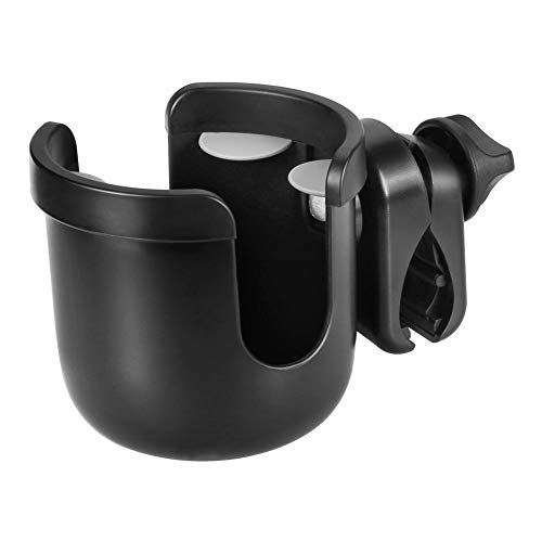 Accmor Stroller Cup Holder, Drinks Holder Bike Walker Wheelchair - color: All Black