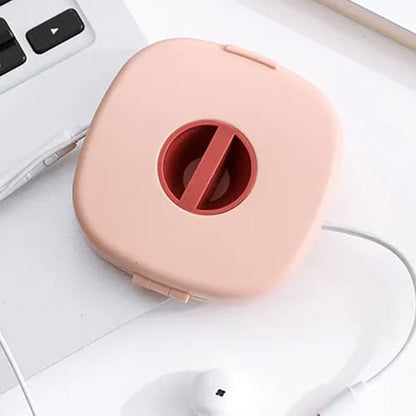 Charger Organizer 2 in 1 Wire Holder with Phone Stand - color: Orange