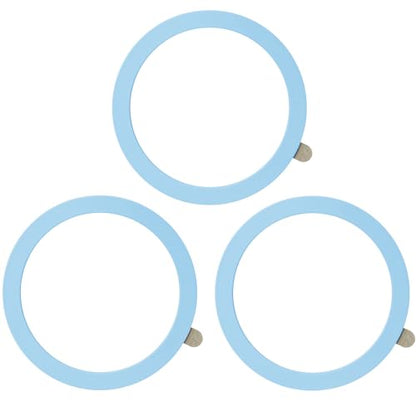 TENOC Universal Metal Ring Sticker, 3Pcs, Blue | Compatible with iPhone/Samsung/Android Cellphones, Magnetic Phone Charger/Mount/Holder Conversion - color: Blue