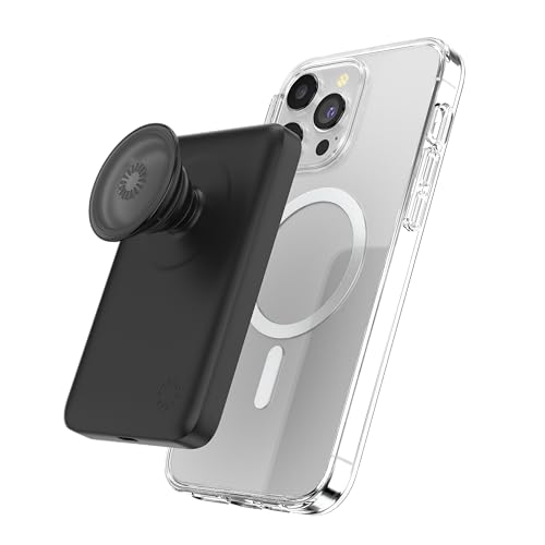 PopSockets PowerPack Phone Charger with MagSafe- Black - color: Black