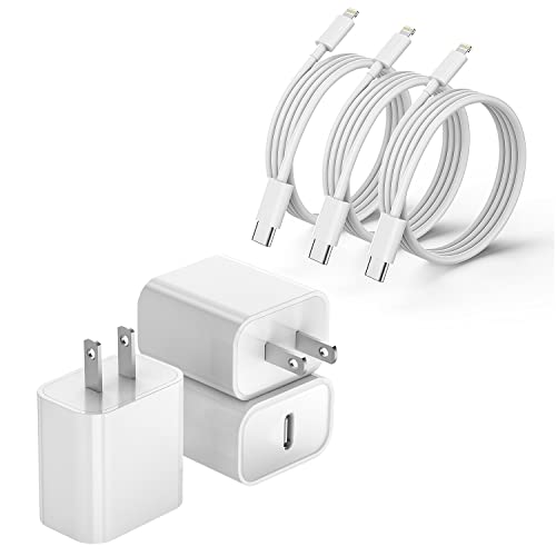 iPhone 14 13 12 11 Fast Charger, 3Pack[Apple MFi Certified] Lightning Cable - color: White 3Pack 3FT