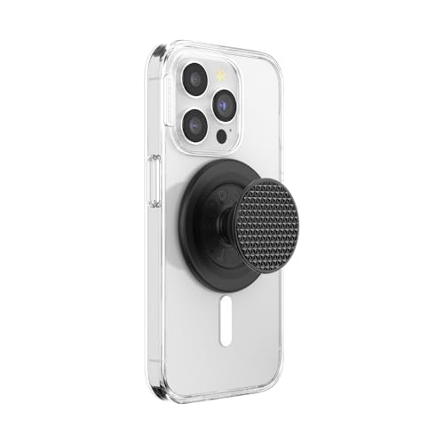 PopSockets Phone Grip for MagSafe, Magnetic Holder- Knurled Black - color: Black Knurl, style: MagSafe