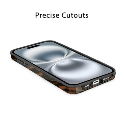 for iPhone 16 Case Tortoise Shell Cute Design | [Military Grade Protection], 8FT Drop Resistant Shockproof Heavy Duty Phone Case Cover Women Men for iPhone 16 6.1” - size: iPhone 16