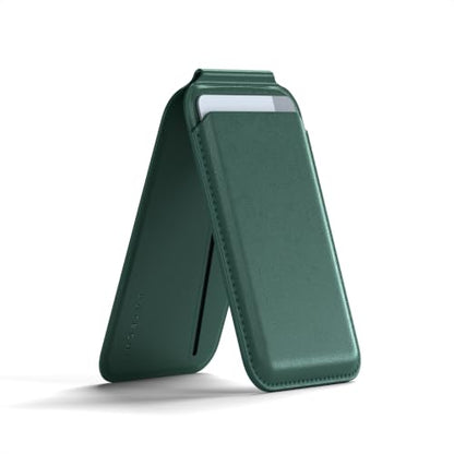 Satechi MagSafe Wallet Stand, Card Holder, NFC Pass-Through - color: Forest Green