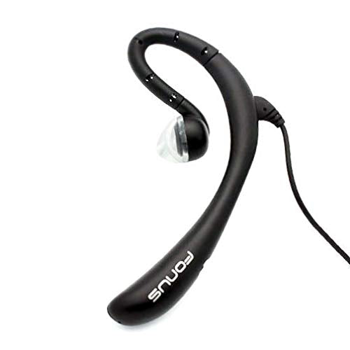 Wired Mono Headset Earphone w Mic Headphone 3.5mm Single Earbud Hands-Free Microphone Over-the-Ear Compatible with Motorola One Phone
