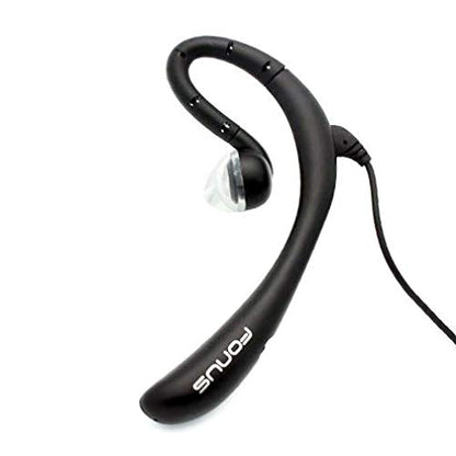 Wired Mono Headset Earphone w Mic Headphone 3.5mm Single Earbud Hands-Free Microphone Over-the-Ear Compatible with Motorola One Phone