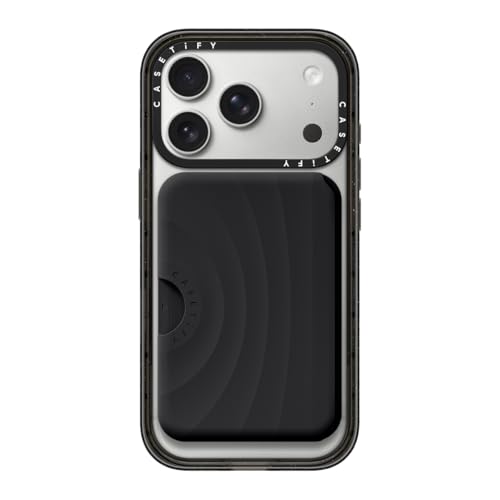 CASETiFY Snappy Ripple Wallet [Campatible with Magsafe] - Black - color: Black