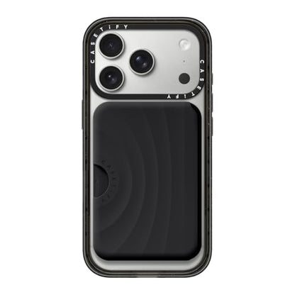CASETiFY Snappy Ripple Wallet [Campatible with Magsafe] - Black - color: Black