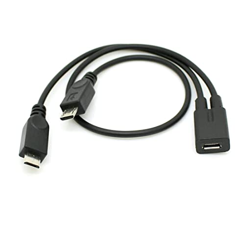 chenyang Micro USB Splitter Cable,1 Micro USB Female to 2 Micro USB Male Y‑Cable,Dual Port Charging Cord for Two Micro USB Devices,Only for Charging,Not Data Sync - style: Dual Micro USB
