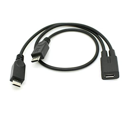 chenyang Micro USB Splitter Cable,1 Micro USB Female to 2 Micro USB Male Y‑Cable,Dual Port Charging Cord for Two Micro USB Devices,Only for Charging,Not Data Sync - style: Dual Micro USB
