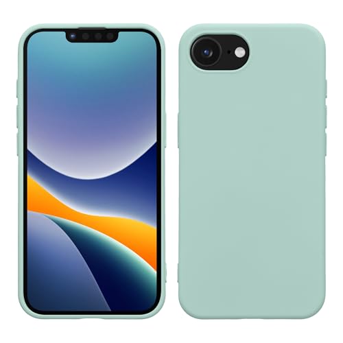 kwmobile Case Compatible with Apple iPhone 17e / iPhone 16e Case - Slim Protective TPU Silicone Phone Cover - Cool Mint - color: Cool Mint, size: iPhone 17e / iPhone 16e