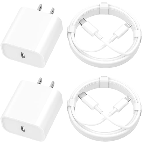 Apple MFi Certified iPhone Charger Fast Charging, 4Pack 20W USB C Charger - color: Pearl White