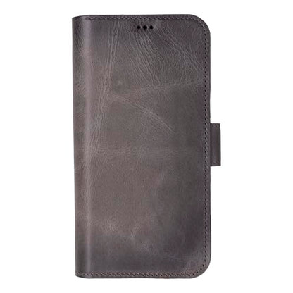 Bayelon Leather Wallet Case for iPhone 16 Pro Max 6.9", Flip Cover Card Holder, iPhone 16 Pro Max Wallet Case, Kickstand Folio Case, MagSafe Compatible Flip Cover, RFID Blocking (Smoked Black) - color: Smoked Black, size: iPhone 16 Pro Max