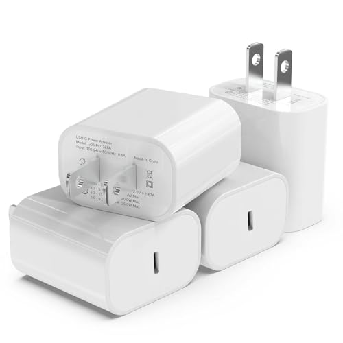 4Pack USB C Charger Block 20W Phone Fast Charger Wall Charger with PD 3.0 - color: Arctic White