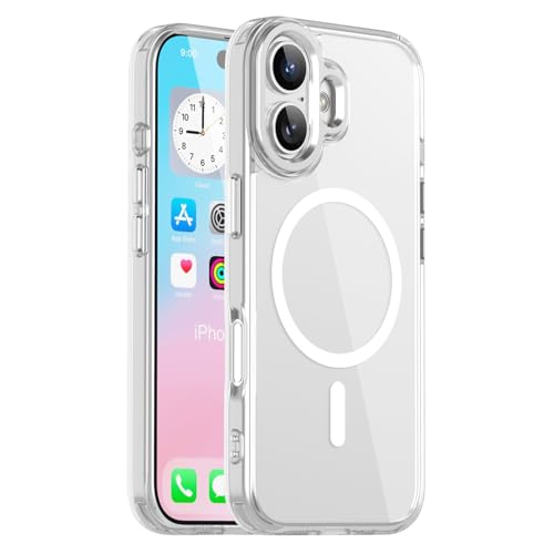 Case for iPhone 17 Clear Magnetic Compatible with MagSafe [Anti Yellowing] Military Grade Protection TPU Bumper Shockproof Transparent Rugged Slim Phone Case for iPhone 17 6.3" Clear BC - color: Clear, size: iPhone 17 6.3"