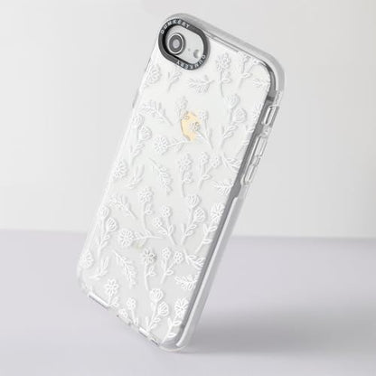 Cute Flowers Clear Phone Case Compatible with iPhone SE 2020/ SE 2022, White Floral iPhone 7/8 Case, Aesthetic Wildflower Pattern TPU Shockproof Cover - size: iPhone 7/iPhone 8/iPhone SE2020/iPhone SE2022