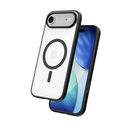FLOLAB Surtect Tri-Fusion Magnetic for iPhone 17 Air Case Protective Slim Design Magsafe Compatible Military Grade - Black Matte Translucent - color: Black Matte Translucent, size: iPhone 17 Air