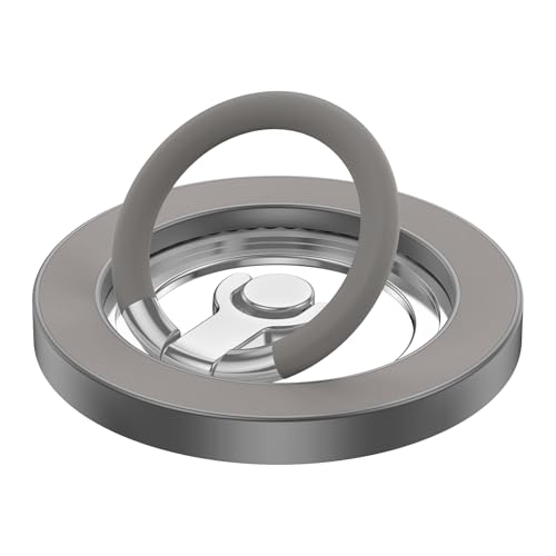Cell Phone Ring Holder Stand for MagSafe,360 ° Rotation Finger Ring - color: Grey