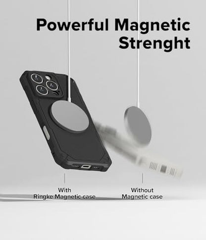 Ringke for iPhone 16 Pro Case [Rugged Gear Magnetic Black] - color: Magnetic Black, size: iPhone 16 Pro