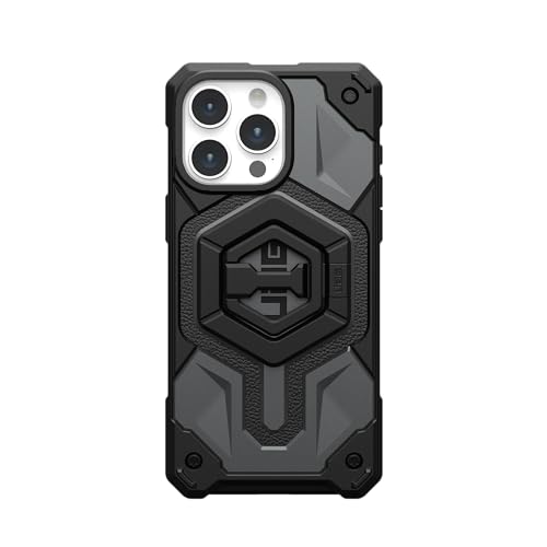 URBAN ARMOR GEAR UAG Magnetic Phone Ring Stand Compatible with MagSafe Magnet, Removable Metal Finger Ring Grip & 360 Rotation Adjustable Kickstand for iPhone 17, Galaxy S26, Black/Black