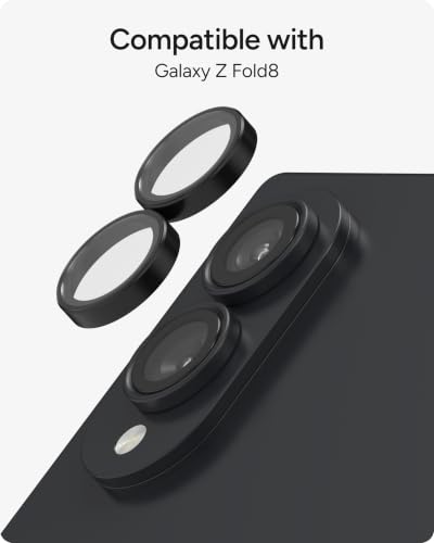 ZAGG Glass Elite Samsung Galaxy Z Fold8 Camera Lens Protector - color: Black, size: Samsung Galaxy Z Fold8