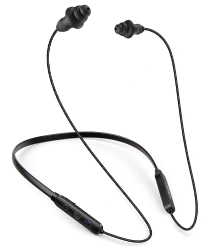 Bluetooth Work Headphones, OSHA-Compliant, 27dB NRR, 24H Playtime - color: Black with Black
