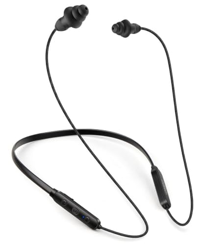 Bluetooth Work Headphones, OSHA-Compliant, 27dB NRR, 24H Playtime - color: Black with Black