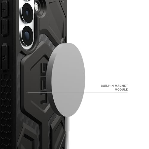 URBAN ARMOR GEAR UAG for Samsung Galaxy S26 Case 6.3" Monarch Pro - Magnetic Charging Compatible Rugged Military Drop Tested Protective Cover, Carbon Fiber - color: Monarch Pro - Carbon Fiber