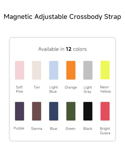 Magnetic Crossbody Strap for iPhone 17/Pro/Max/Air Phone Cases with Dual Lanyard Holes, Adjustable Neck Lanyard for Women & Men (Neon Yellow) - color: Neon Yellow