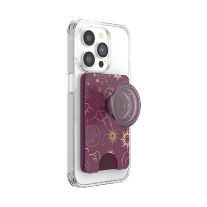 PopSockets Phone Wallet for MagSafe with Grip- Celestial Mauve - color: Celestial Mauve, style: MagSafe
