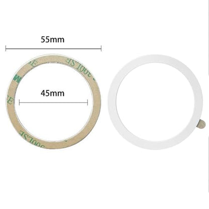 TENOC Universal Metal Ring Sticker, 3Pcs, White | Compatible with iPhone/Samsung/Android Cellphones, Magnetic Phone Charger/Mount/Holder Conversion - color: White