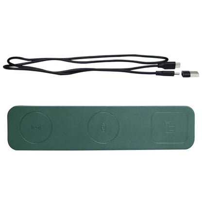 3 in 1 Wireless Charger Compatible with Apple Watch/Earbuds/Smart Phone, Wireless Charging Pad for iPhone 12 13 14 15 Pro Max, iWatch, Airpods (Green) - color: Green