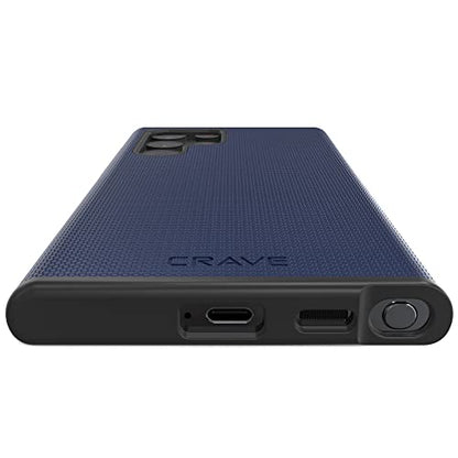 Crave Galaxy S22 Ultra Case, Shockproof Protection Dual Layer Case for Samsung Galaxy S22 Ultra 5G (6.8 inch) - Navy - color: Navy, size: Galaxy S22 Ultra